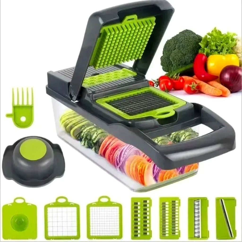 Cortador de verduras 12-en-1 Cookatia — todos los accesorios incluidos
